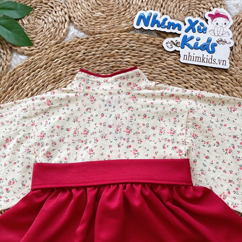 Váy Kimono Nhật Bản Cách Tân 𝐍𝐇𝐈́𝐌 𝐗𝐔̀ 𝐊𝐈𝐃𝐒 Cho Bé Gái 1 tuổi đến 5tuổi Chất Lụa Ướt Mềm Mại V032