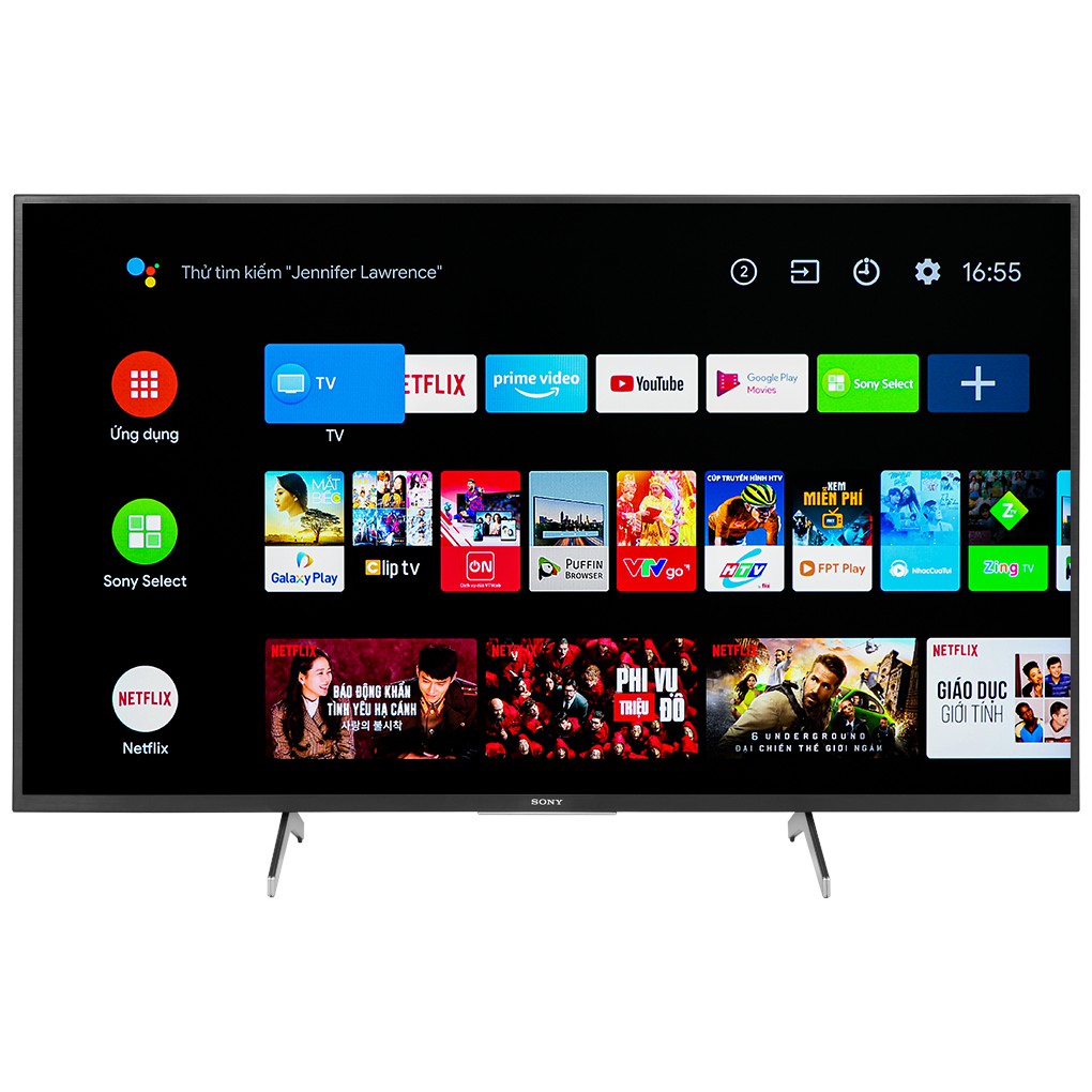 Android Tivi Sony 4K 43 inch KD-43X8000H Mới 2020