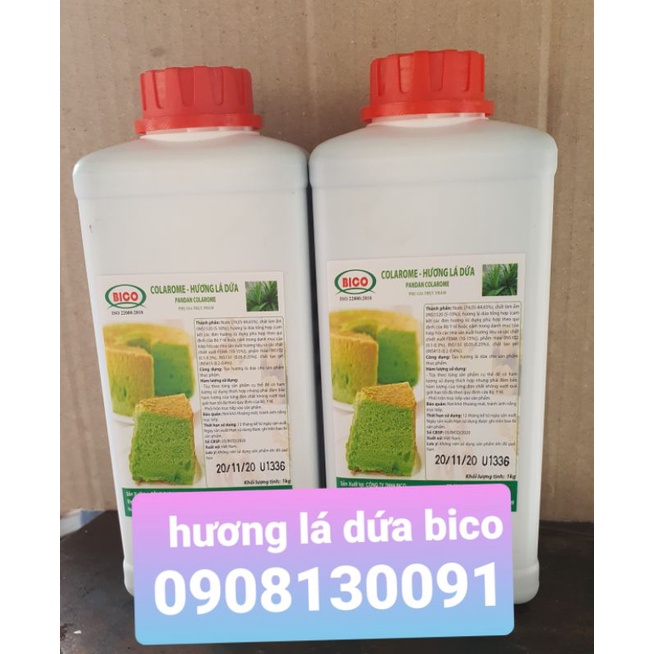 HƯƠNG LÁ DỨA BICO CHAI 1KG