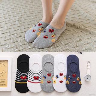 🍒blueberry✨Fashion Women's Socks Cute Cartoon KAWS Cotton Invisible Boat Socks