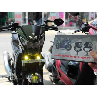 Trợ Sáng Led bi cầu Mini Driving Light cos vàng, pha trắng siêu sáng