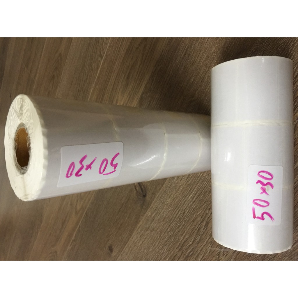 Giấy in tem trà sữa decal 50 x30