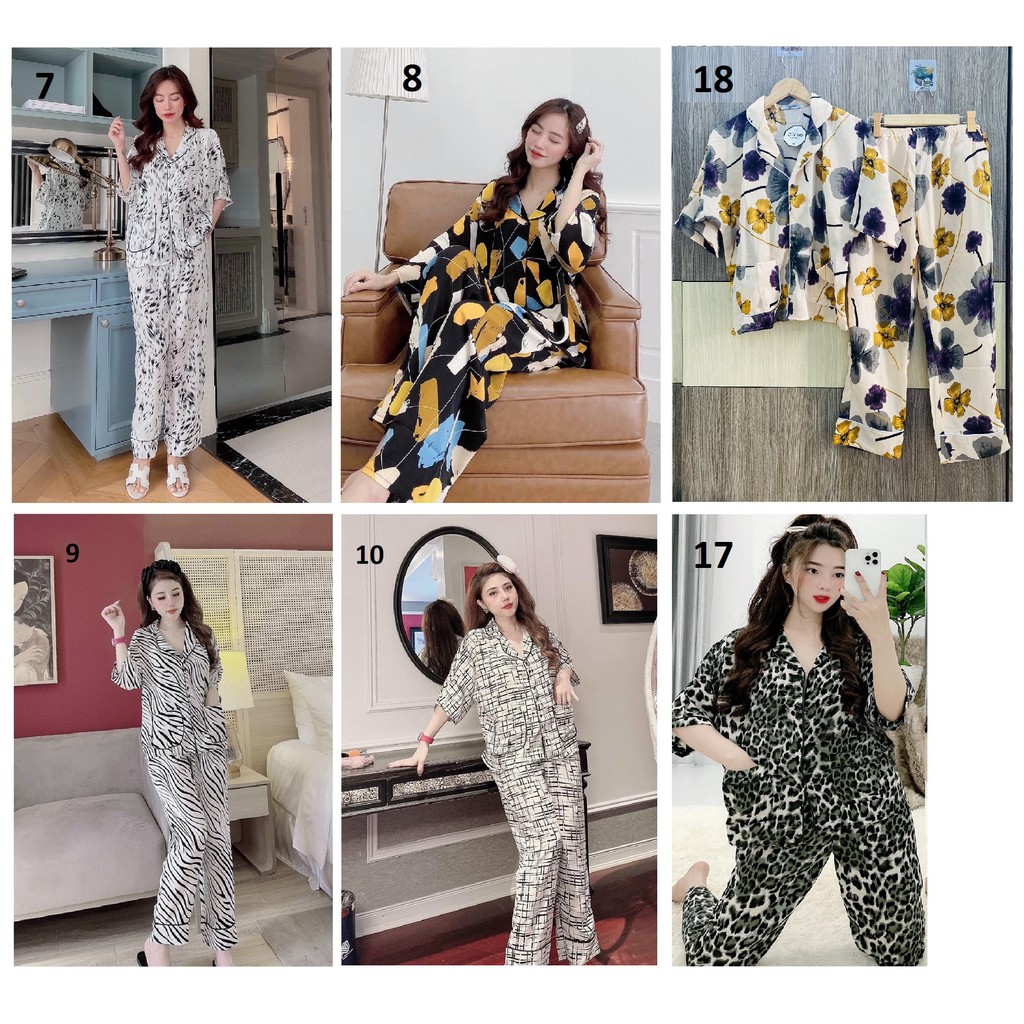 Đồ Bộ Lụa Mango  - Tay Cánh Dơi Quần Dài