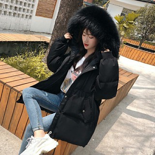Áo khoác phao mũ lông sành điệu