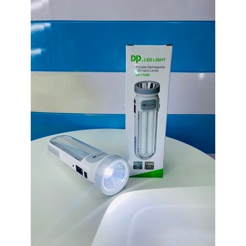 ĐÈN PIN SẠC KHẨN CẤP 3 CHẾ ĐỘ DP 7102 CAO CẤP BH 6 THÁNG