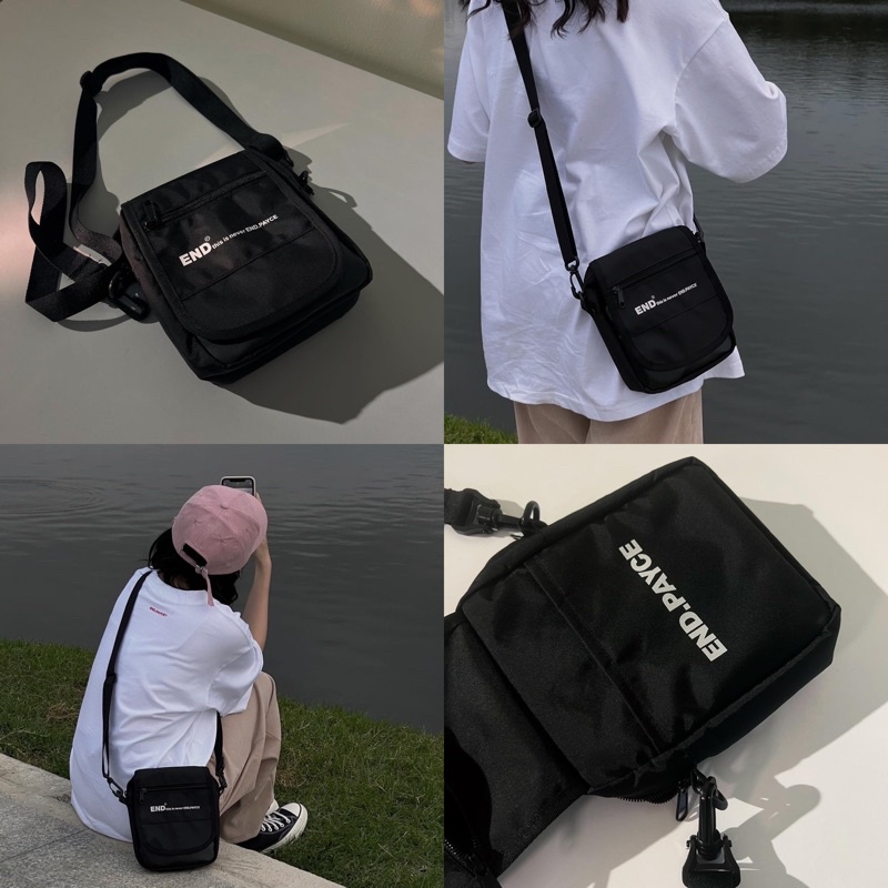 Túi đeo chéo end.payce® LOGO MINI SHOULDER BAG/ BLACK