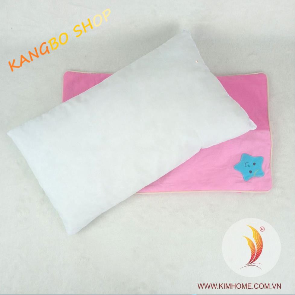 [KimHome] Bộ nệm gối trẻ em cotton cara chần gòn thương hiệu Kim Home cho bé từ 0-3 tuổi kích thước 60x100 cm giá tốt