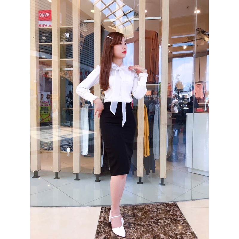 Chân Váy Bút Chì Công Sở Nữ Chất Liệu Cotton 100% Co Dãn | BigBuy360 - bigbuy360.vn