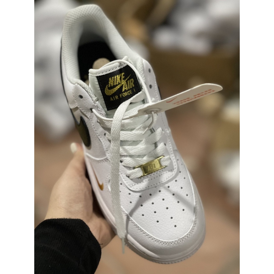 Giày Thể Thao Nam Nữ, Giày_Nike Trắng vệt đen Air Force 1 Hàng Đẹp Full Box Bill hót nhất 2022 | BigBuy360 - bigbuy360.vn