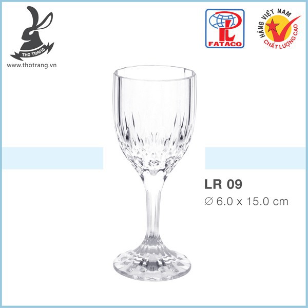 Ly Rượu LR09 Nhựa Trong Acrylic Cao Cấp Fataco Việt Nam - Chính Hãng