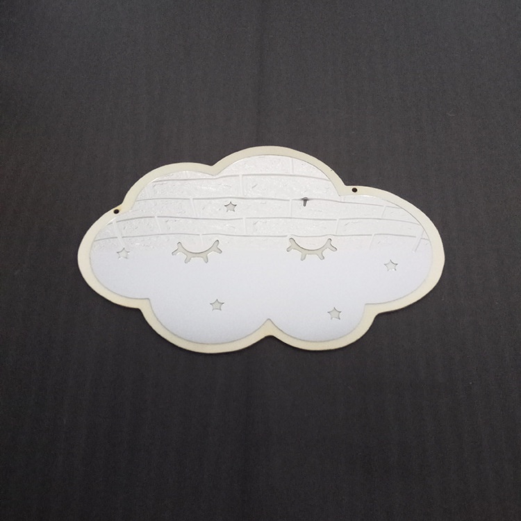 Gương Trang Điểm Hình Đám Mây Hoạt Hình Bằng Gỗ Sáng Tạo