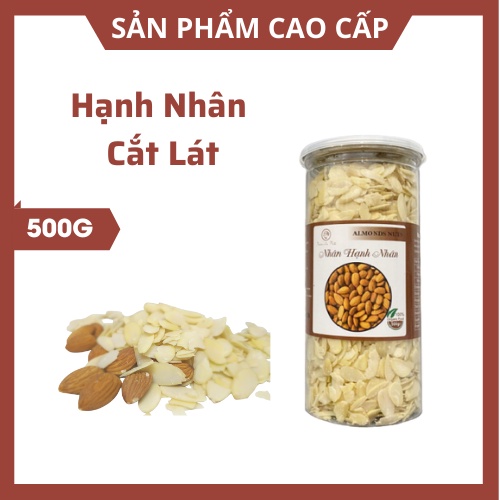 Hạnh nhân lát 500g - An toàn vệ sinh,thơm ngon bổ dưỡng.