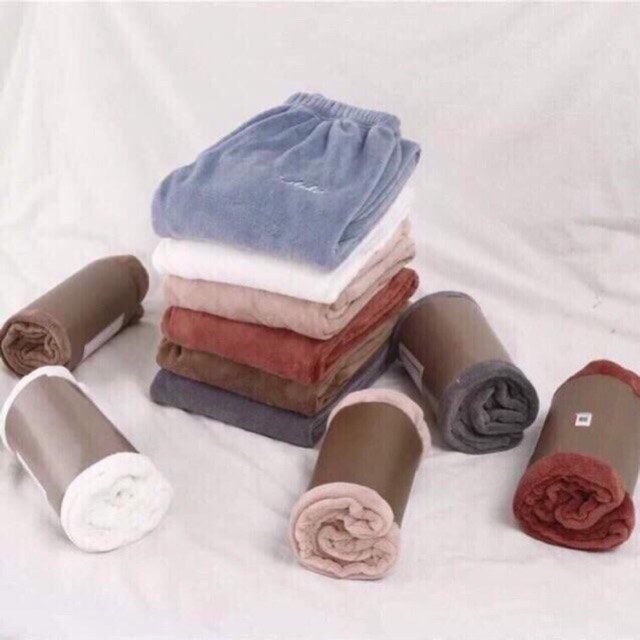 [CHỈ GIẢM 1 NGÀY] Quần nỉ bông D'studio siêu ấm cho bạn gái loại 1 lông mềm mịn hàng xuất nhật