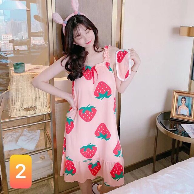 [Mã WANOV30 hoàn 15% xu đơn 99k] Váy ngủ 2 dây đuôi cá có mút ngực [TẶNG KÈM BỊT MẮT] | BigBuy360 - bigbuy360.vn