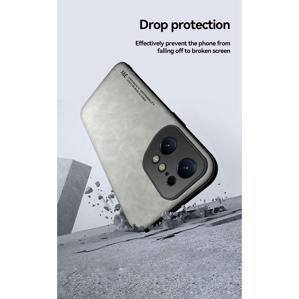 Ốp Điện Thoại TPU Mềm Phối Da PU Chống Sốc Sang Trọng Cho Oppo Find X5 Pro Find X3 Pro