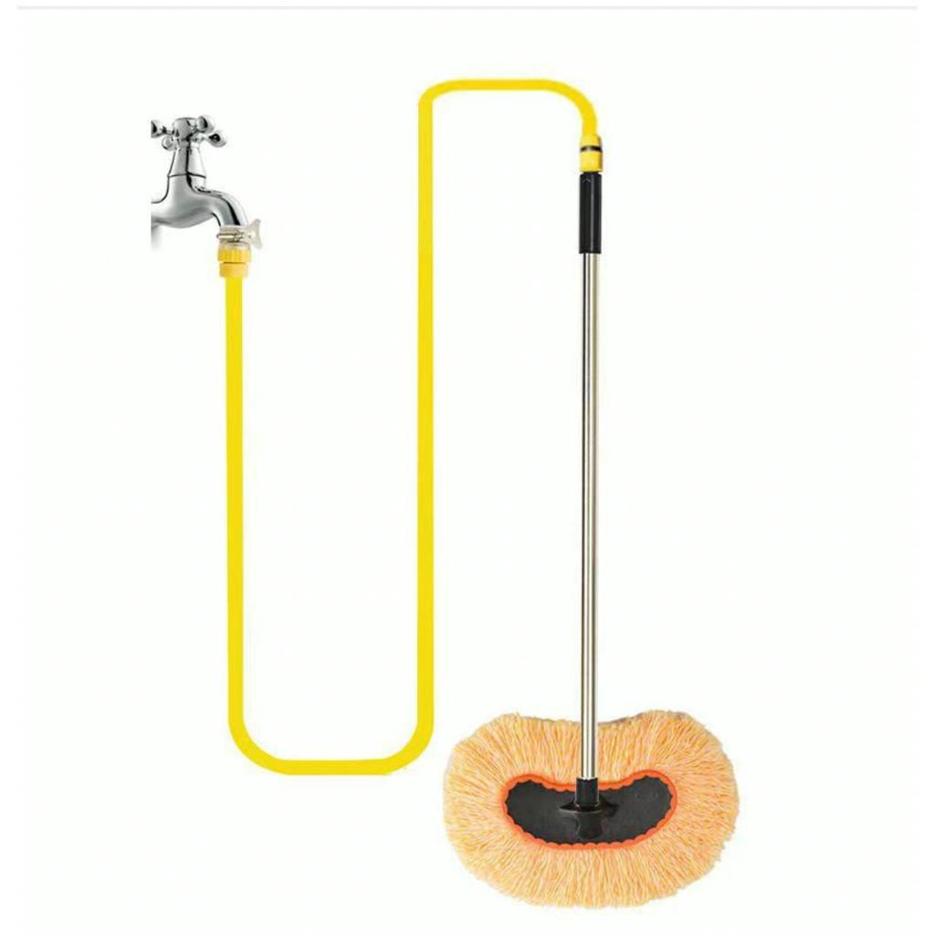 Cây lau rửa xe thông minh có dây dẫn nước, vải sợi bông mềm mại, đa năng lau nhà, lau kính tiện lợi