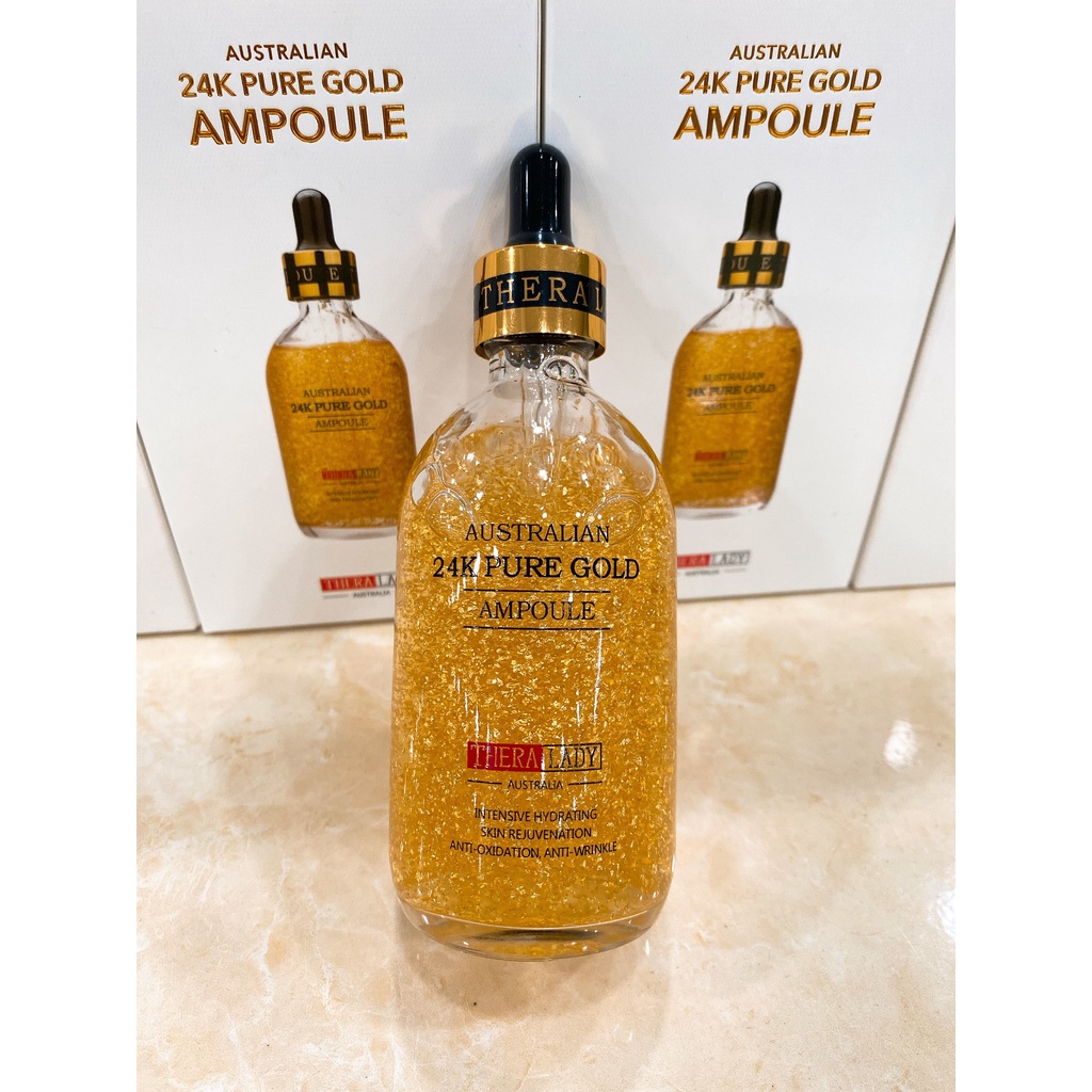 Serum Tinh Chất Vàng Thera Lady 24K Pure Gold Ampoule Hàn Quốc 100ml