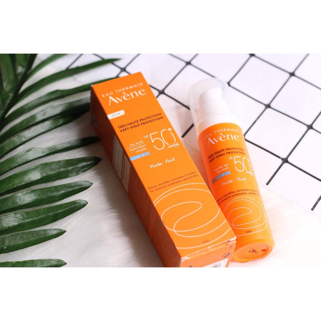 Kem chống nắng AVENE Dry Touch Fluide cho da dầu SPF50+ 50ml