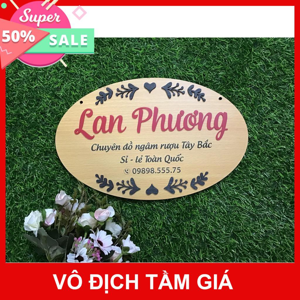 [Hàng cao cấp]- Bảng gỗ thương hiệu - Bảng gỗ tên shop - Bảng gỗ 3D