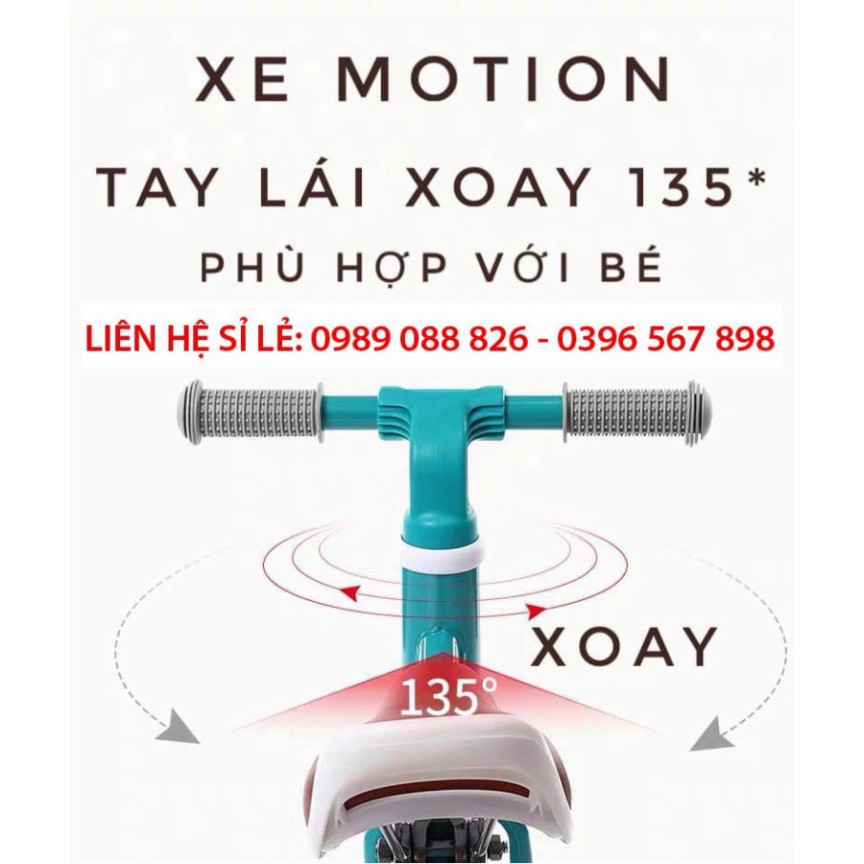 XE CHÒI CHÂN KẾT HỢP XE ĐẠP MOTION, YÊN DA - HÀNG CHÍNH HÃNG