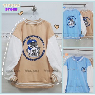 Áo khoác CARDIGAN ARMOUS nam nữ nỉ bông form rộng chống nắng đi học VIVU123STORE CAR001