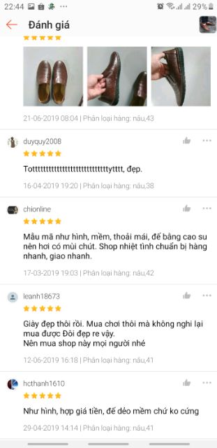 Giày lười nam da chất da bò màu nâu lỗ thoáng có bảo hành | BigBuy360 - bigbuy360.vn