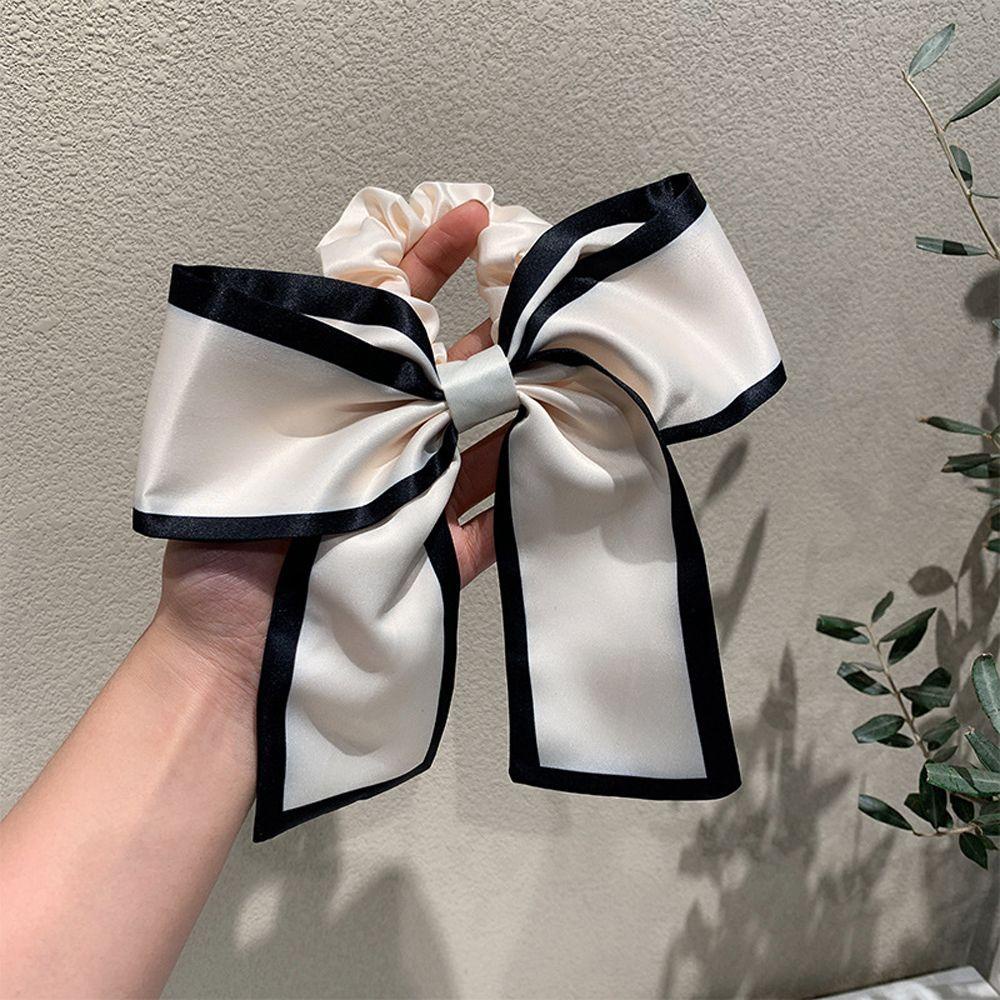 Dây Cột Tóc Đính Nơ Cỡ Lớn Phong Cách Cổ Điển Thời Trang Xinh Xắn Cho Nữ WMES15H