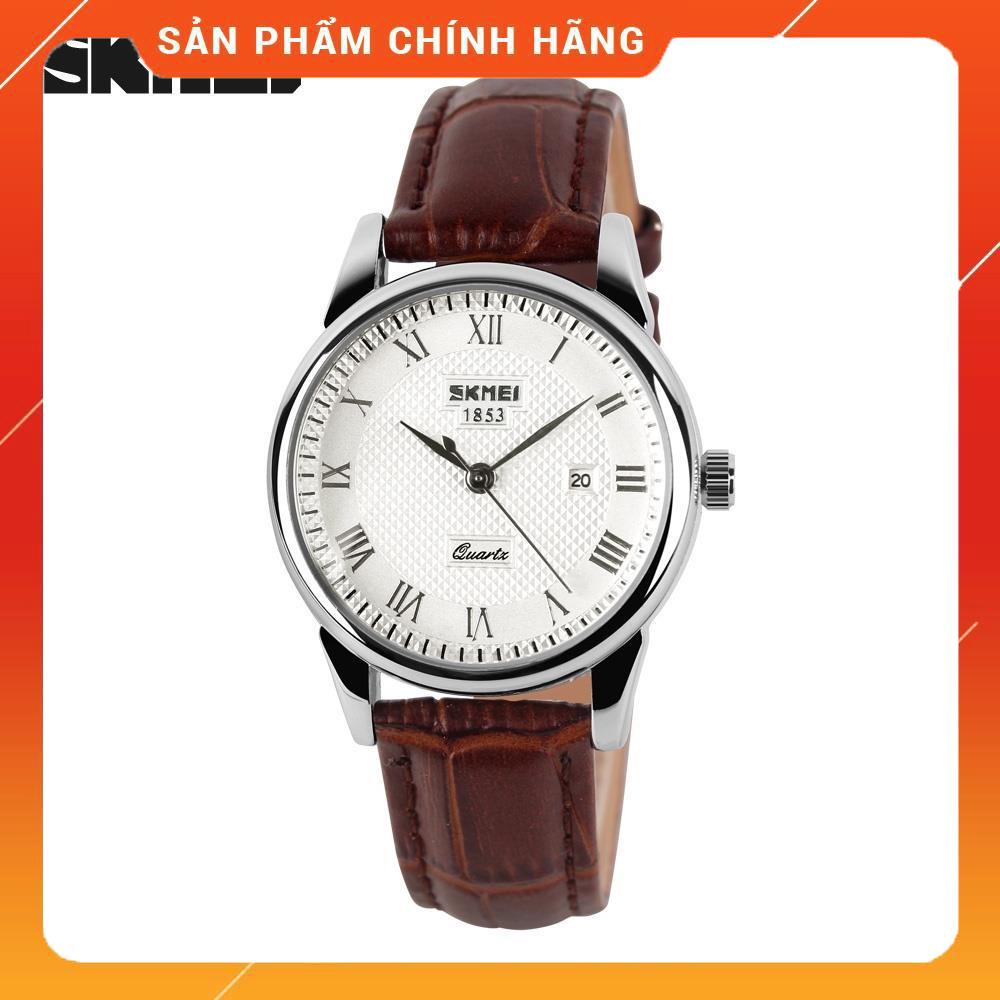 Đồng hồ nữ dây da SKMIE,Doanh nhân Đồng hồ thạch anh Thời trang mới Dây da không thấm nước