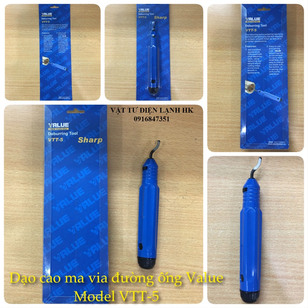 Dao nạo Bavia ống đồng hãng Value VRT-301 VTT-5 (chọn đúng loại khi đặt hàng) cạo mavia Ma Via - Ba Via