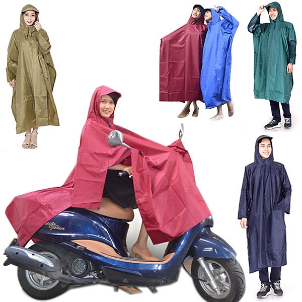 Áo Mưa Vải Dù Cánh Dơi Xẻ Tà Dày Cao Cấp Chống Bám Nước Mặc Cực Nhanh Tiện Lợi - Giao Nhanh Toàn Quốc