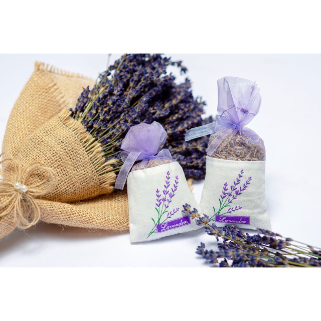 Túi thơm Lavender,  Nụ hoa lavender khô, túi thơm phòng