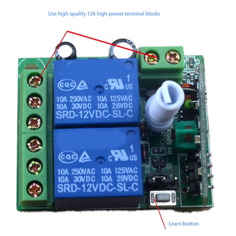 Công Tắc Điều Khiển Từ Xa Không Dây 433mhz 2ch 433mhz