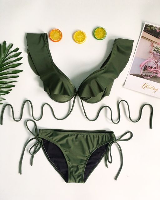 Bikini cánh tiên cam đất dạng cúp ngực( nhiều màu)