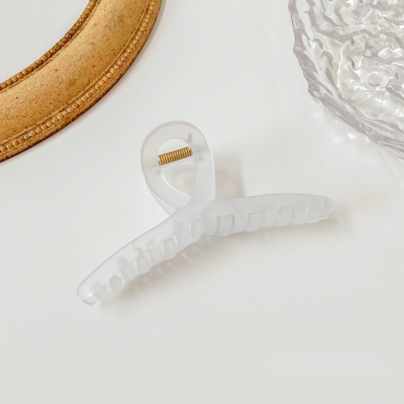 Kẹp tóc bằng nhựa acrylic đơn giản phong cách Hàn Quốc