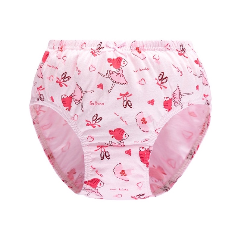 Bộ  hộp  5 quần lót cotton mềm mại cho bé gái (2-13 tuổi)