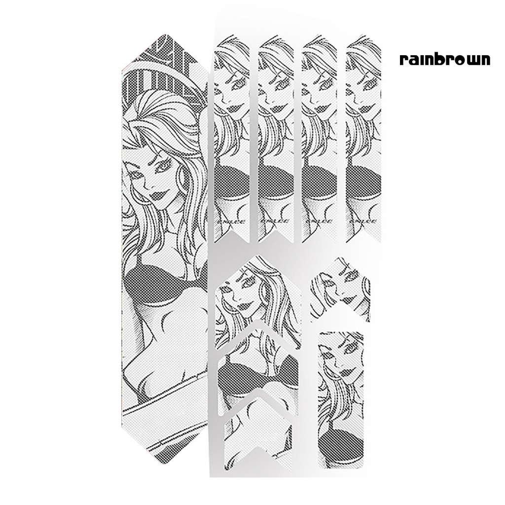 Set 10 miếng dán 3D chống trầy xước cho xe đạp leo núi