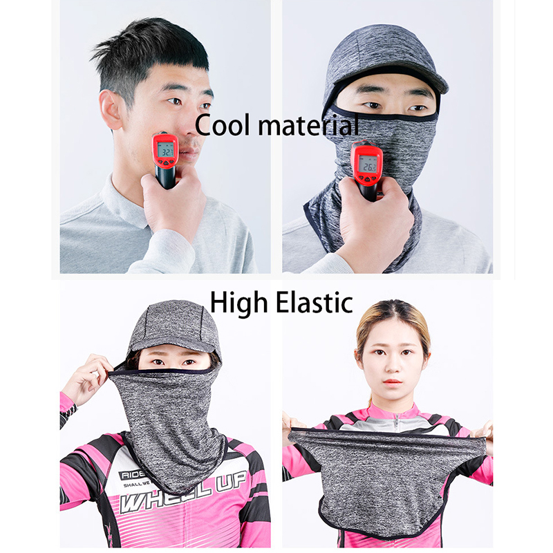 Khẩu Trang Che Mặt Chống Tia Uv Bằng Lụa Mát Tiện Dụng Cho Nam
