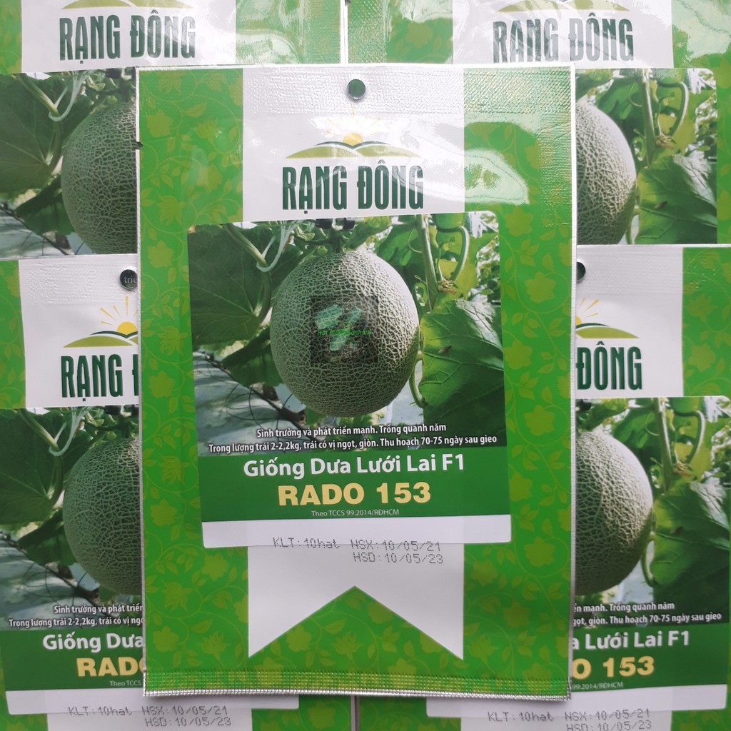 [Seeds] Hạt giống Dưa lưới F1 RD153, đóng gói 10 hạt