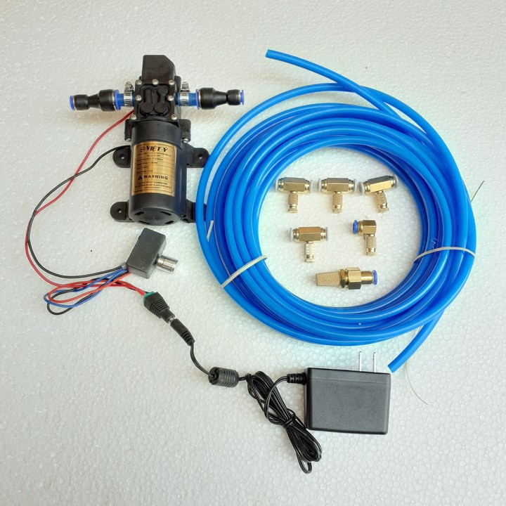 Bộ máy bơm phun sương mini kèm điều chỉnh lượng nước