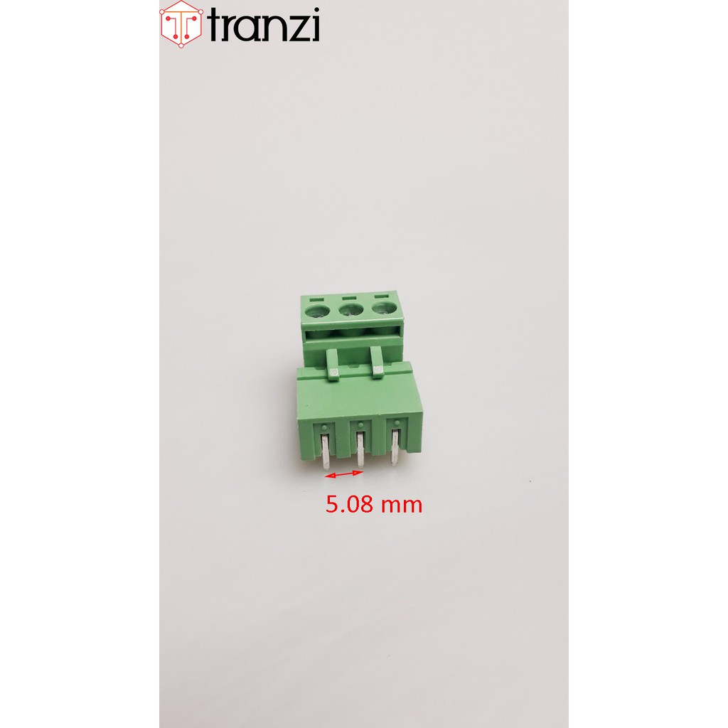 Cầu đấu 5.08mm đực cong cái cong EX2EDG 3P - túi 5 cái