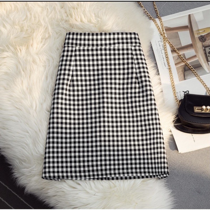 Chân váy kẻ dài dáng chữ A/chân váy kẻ đang dài/chân váy công sở kẻ/chân váy dài/chân váy chữ A/chân váy kẻ | BigBuy360 - bigbuy360.vn