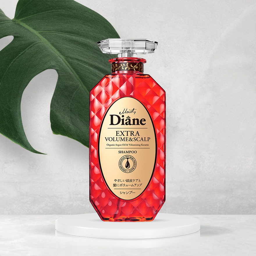 Dầu Gội Moist Diane Extra Volume &amp; Scalp Chống Rụng &amp; Làm Phồng Tóc Hương Hoa Cúc La Mã 450ml