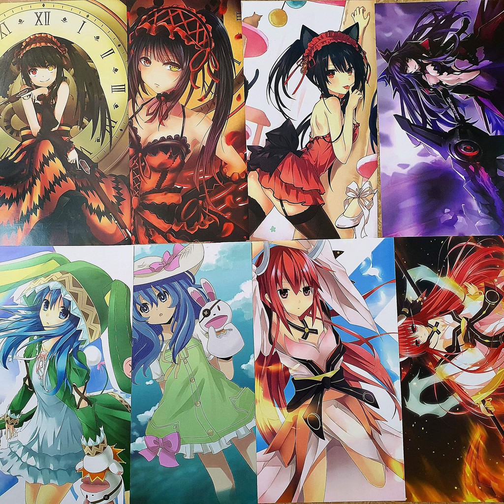 Bộ 8 Tấm Poster A3 anime - Tranh Áp Phích Anime - KnY, Naruto,SAO ,...