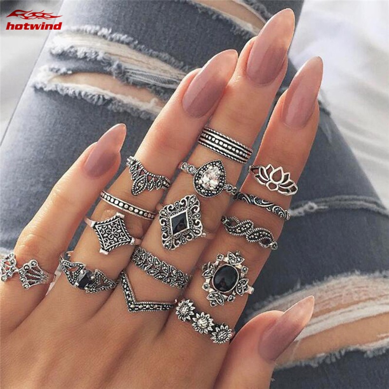 Set 15 Nhẫn Nữ Thời Trang