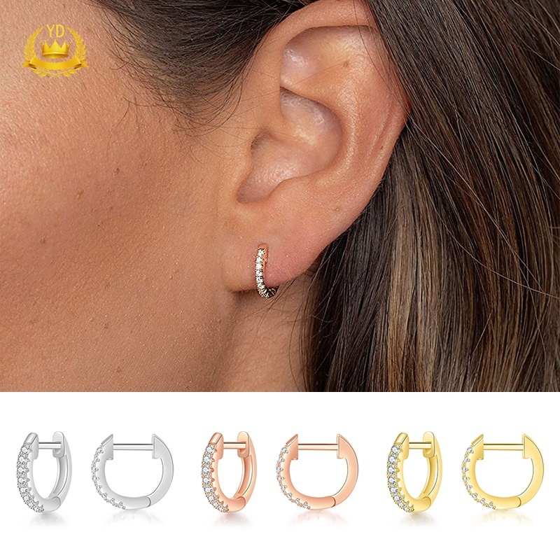 Bông Tai Đính Đá Zircon Thời Trang Cho Nữ