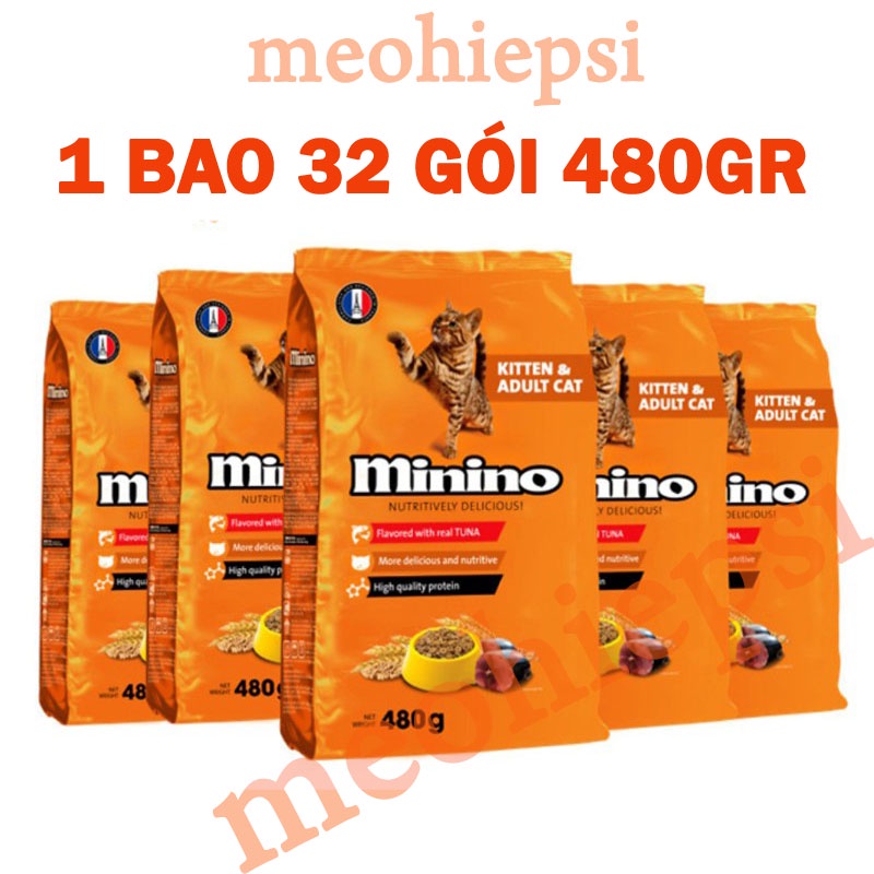 32 gói MININO CÁ NGỪ 480GR