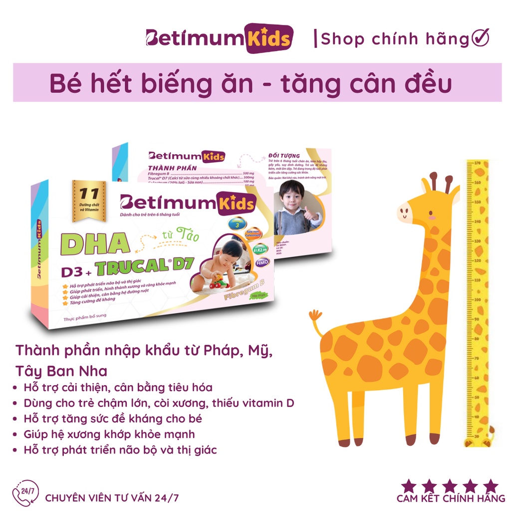 QUÀ TẶNG, HÀNG KHÔNG BÁN-Betimum Kids - Dạng Bột Tiện Lợi Giúp Bé Ăn Ngon Miệng Và Tăng Cân Tự Nhiên