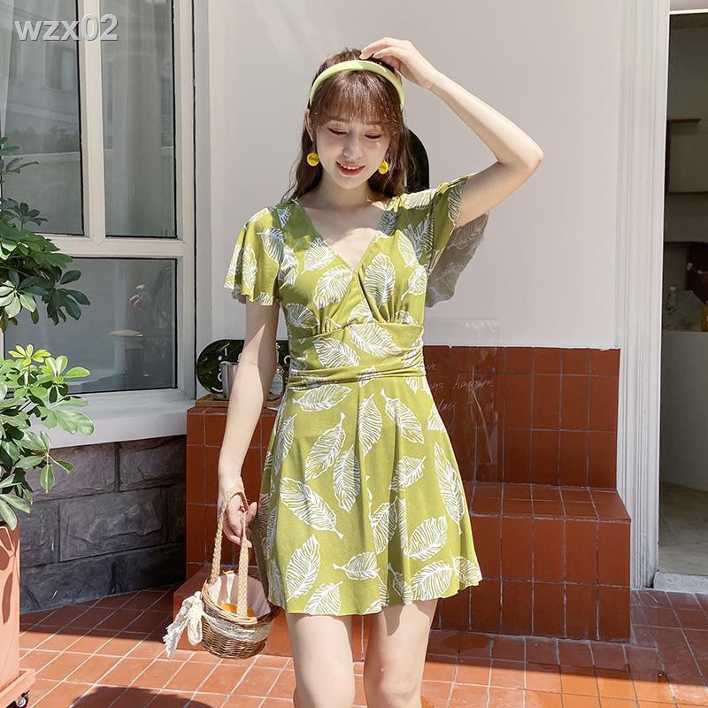 áo tắm nữ che bụng giảm béo bảo thủ váy một mảnh boxer plus size suối nước nóng sexy | BigBuy360 - bigbuy360.vn