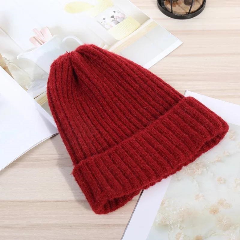 Mũ Beanie len dày chuẩn dáng Hàn Quốc-mũ len trơn Hàng loại 1