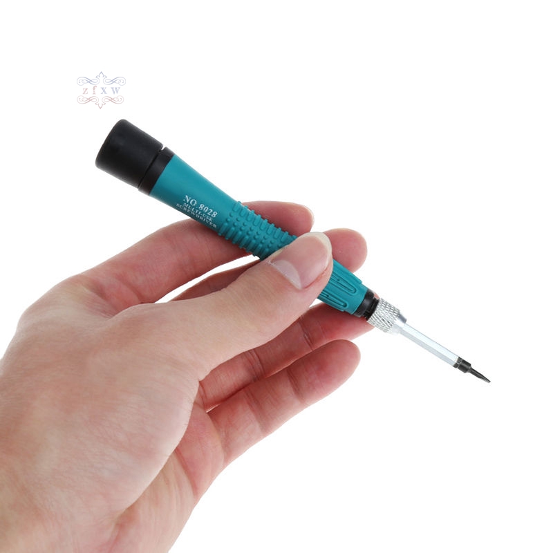 Bộ tua vít với 2 cán và 8 đầu từ tính hiệu Phillips tiện dụng